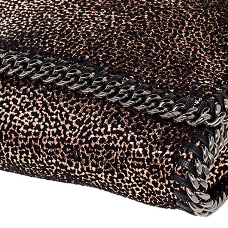 Pre Owned Stella McCartney Gold Faux Suede Falabella Shoulder Bag