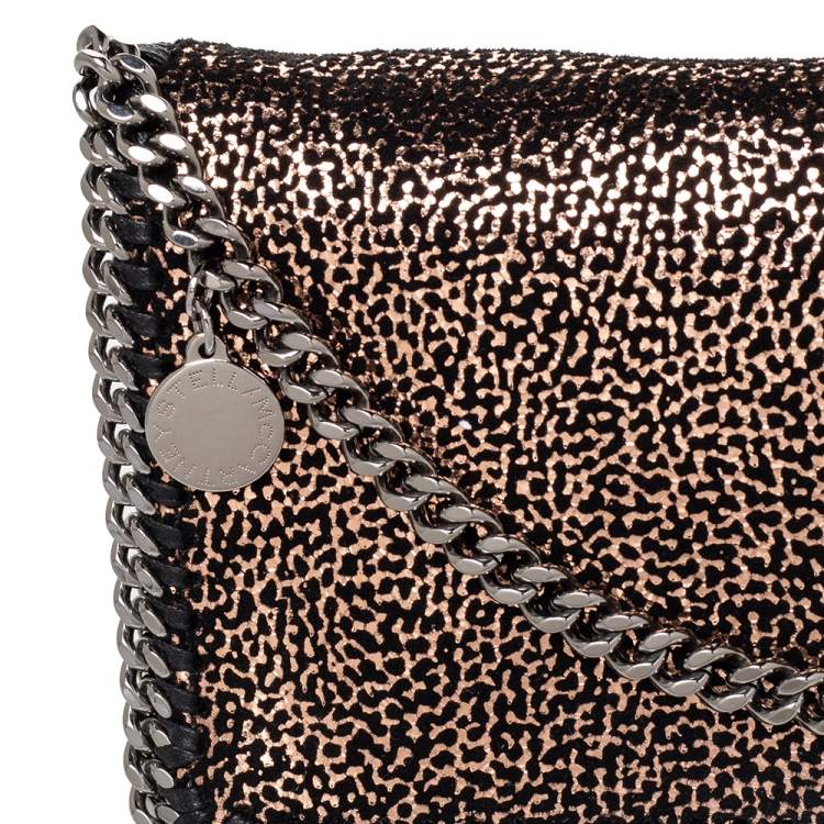 Pre Owned Stella McCartney Gold Faux Suede Falabella Shoulder Bag