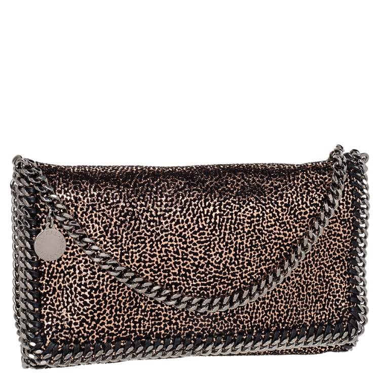Pre Owned Stella McCartney Gold Faux Suede Falabella Shoulder Bag