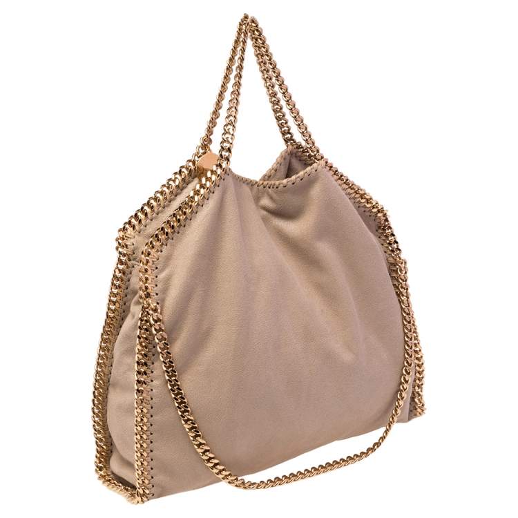 Pre Owned Stella McCartney Beige Faux Leather Small Falabella Tote
