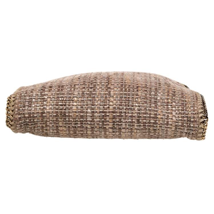 مملوكة مسبقًا Stella McCartney Beige Metallic Boucle Tweed Falabella Small Tote