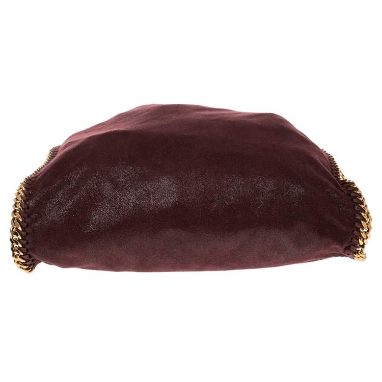 Pre Owned Stella McCartney Burgundy Faux Leather Small Falabella Tote