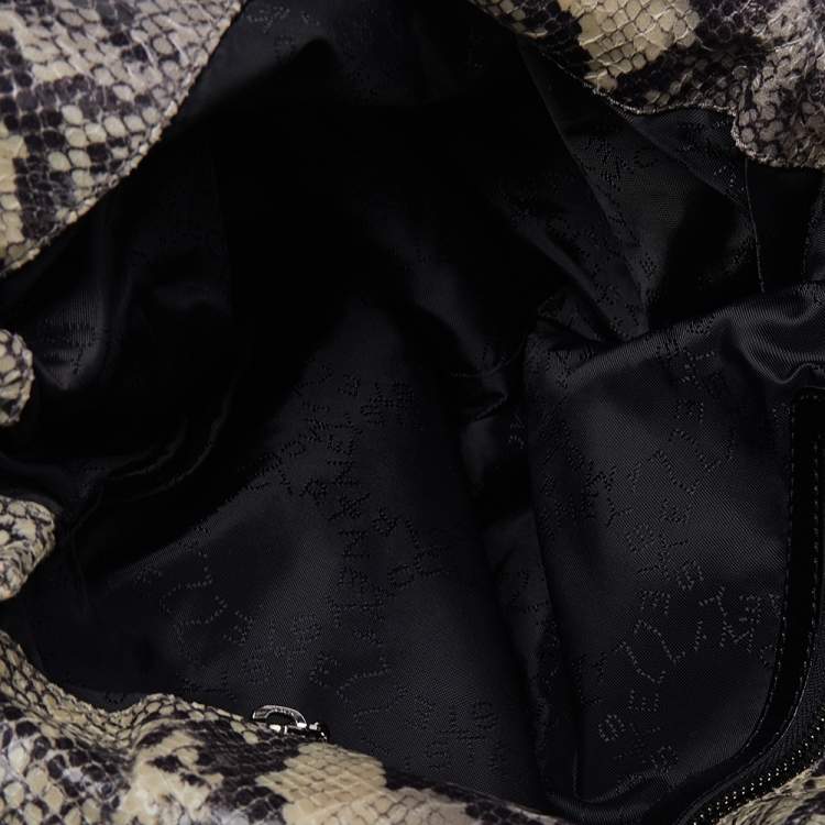 Pre Owned Stella McCartney Beige Faux Python Leather Falabella Tote