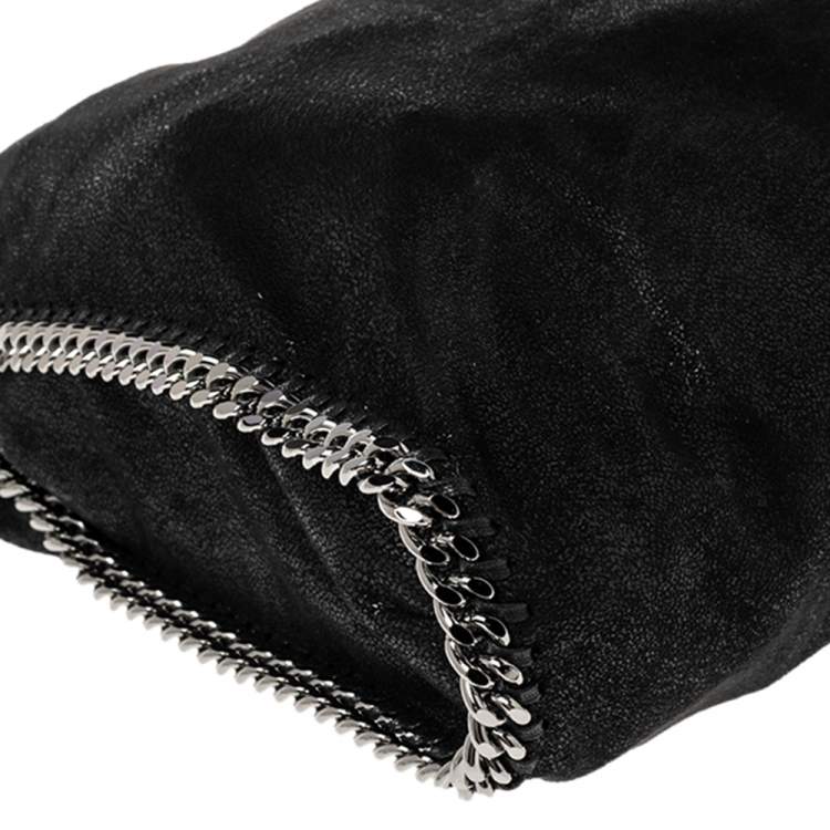 مملوكة مسبقًا Stella McCartney Black Faux Leather Small Falabella Tote