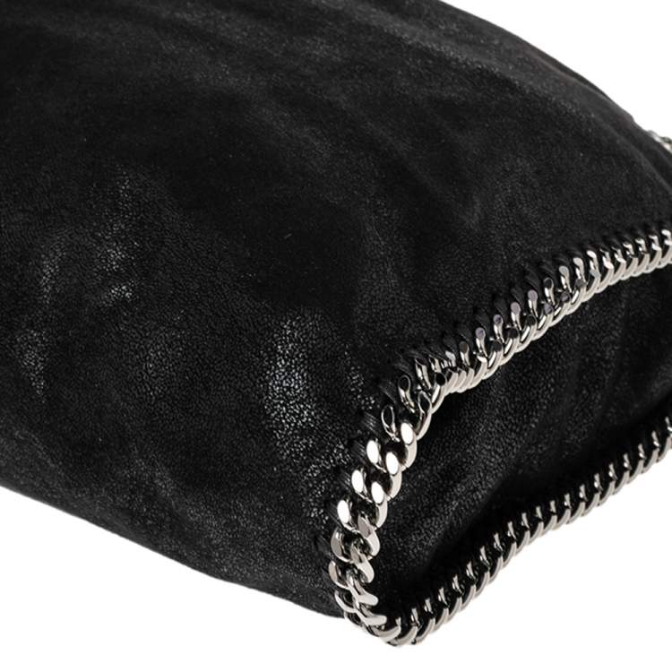 مملوكة مسبقًا Stella McCartney Black Faux Leather Small Falabella Tote