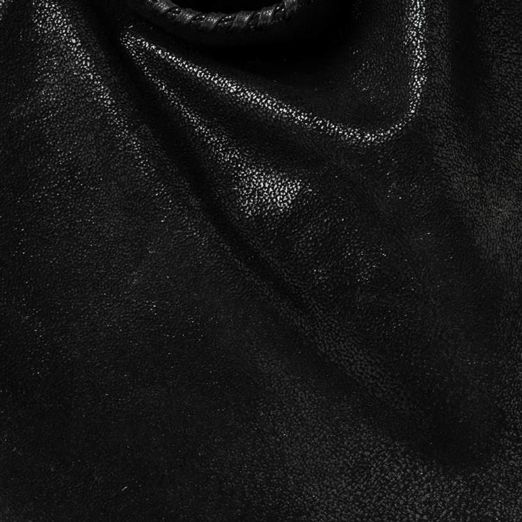 مملوكة مسبقًا Stella McCartney Black Faux Leather Small Falabella Tote
