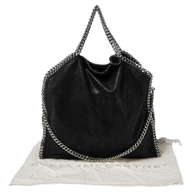 مملوكة مسبقًا Stella McCartney Black Faux Leather Small Falabella Tote