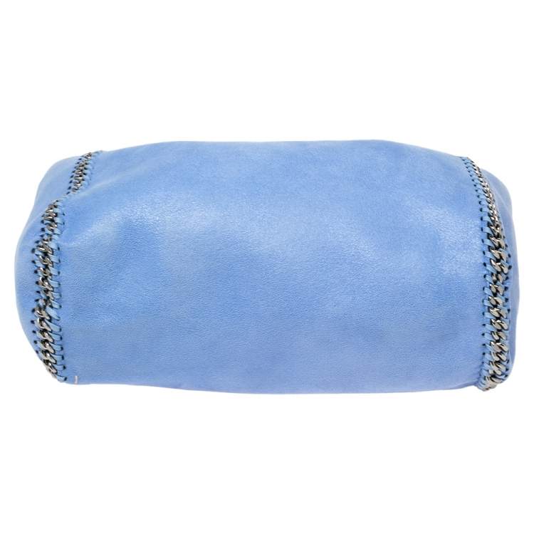 Pre Owned Stella McCartney Blue Faux Leather Falabella Reversible Tote 