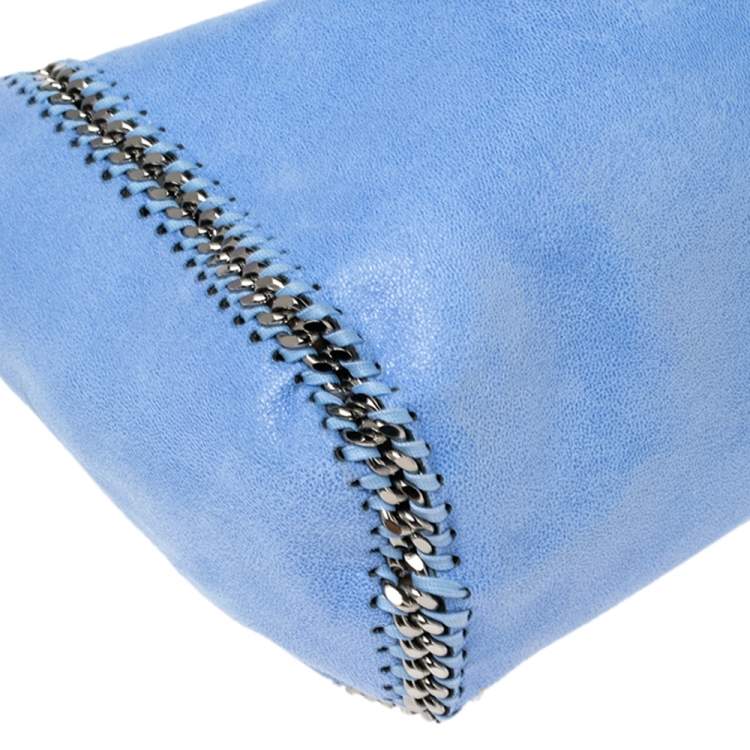 Pre Owned Stella McCartney Blue Faux Leather Falabella Reversible Tote 
