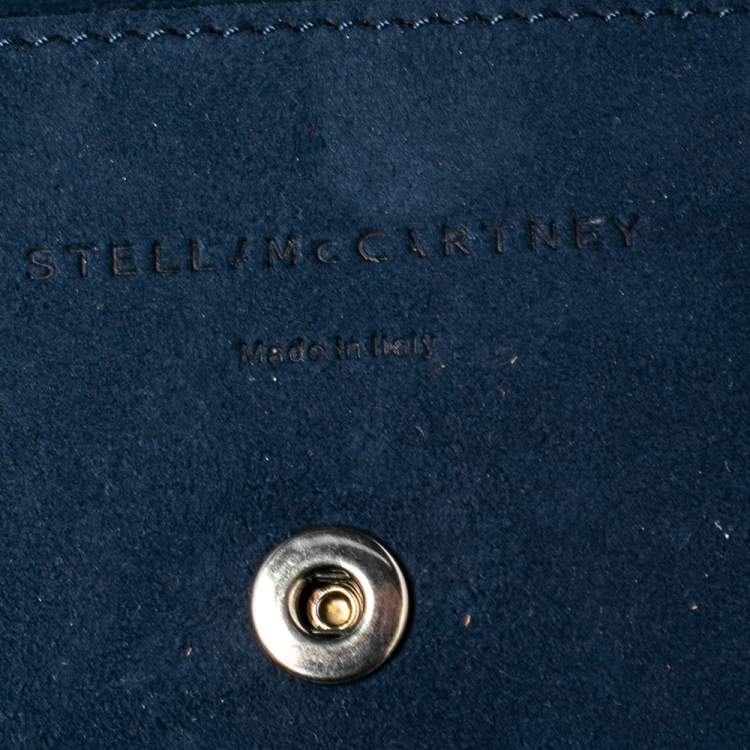 Pre Owned Stella McCartney Blue Faux Leather Falabella Reversible Tote 
