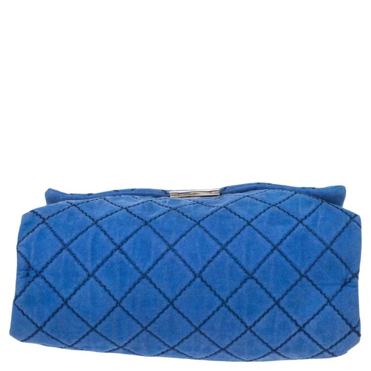 مملوكة مسبقًا Stella McCartney Blue Quilted Faux Suede Beckett Shoulder Bag