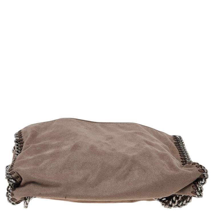 Pre Owned Stella McCartney Beige Faux Suede Falabella Tote