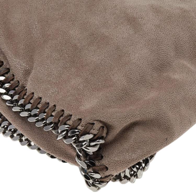 Pre Owned Stella McCartney Beige Faux Suede Falabella Tote