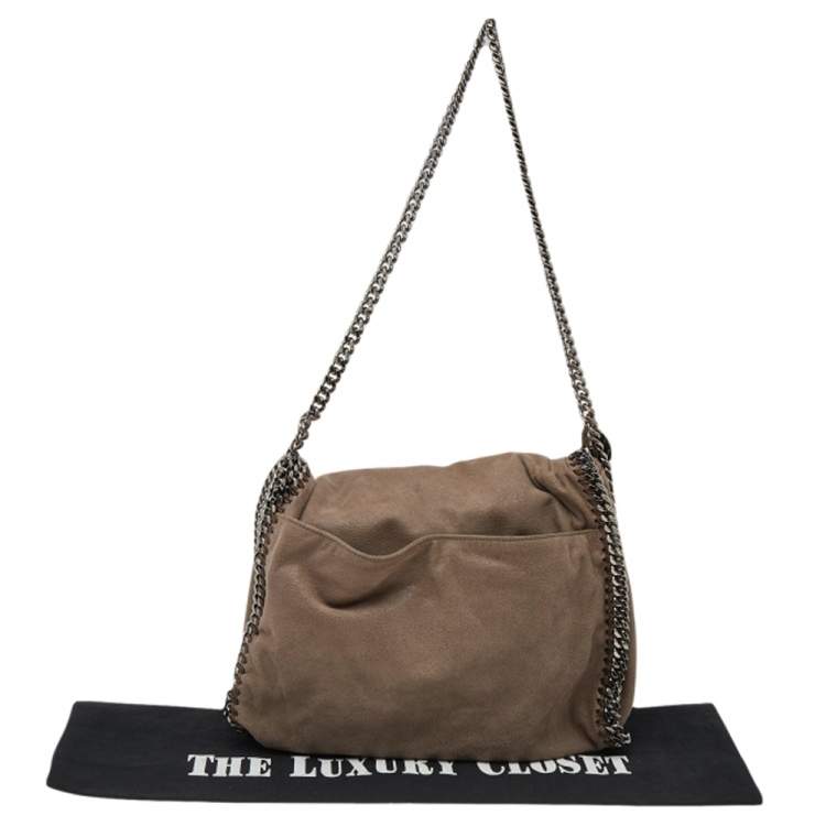 Pre Owned Stella McCartney Beige Faux Suede Falabella Tote
