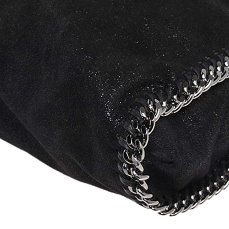 Pre Owned Stella McCartney Black Faux Leather Small Falabella Tote