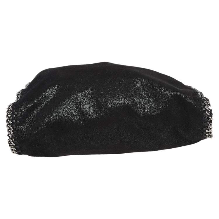 Pre Owned Stella McCartney Black Faux Leather Small Falabella Tote