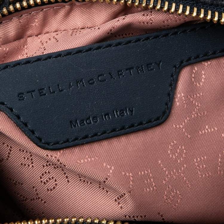 Pre Owned Stella McCartney Midnight Blue Faux Suede Heart Falabella Crossbody Bag