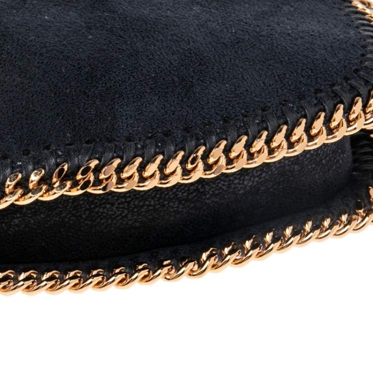 Pre Owned Stella McCartney Midnight Blue Faux Suede Heart Falabella Crossbody Bag