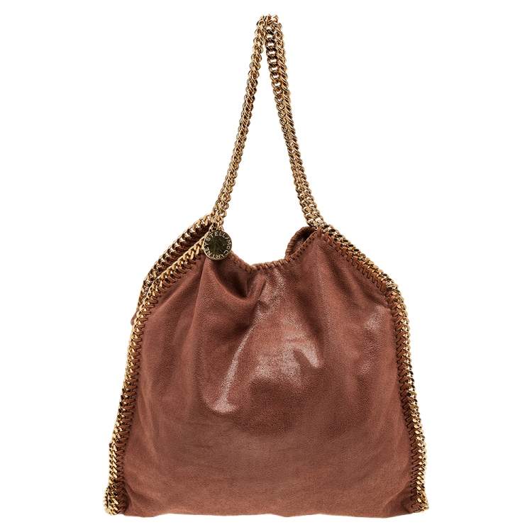 مملوكة مسبقًا Stella McCartney Brown Faux Suede Large Falabella Tote