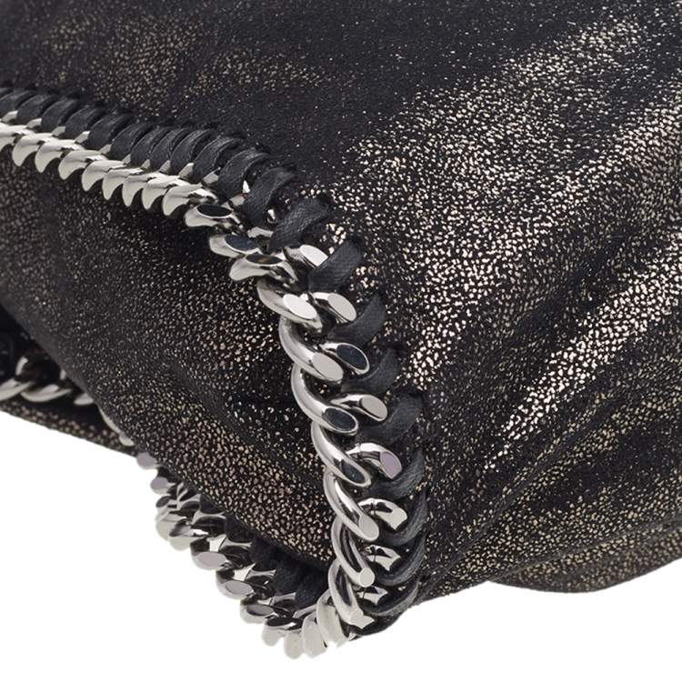 Pre Owned Stella McCartney Black Faux Leather Small Falabella Tote