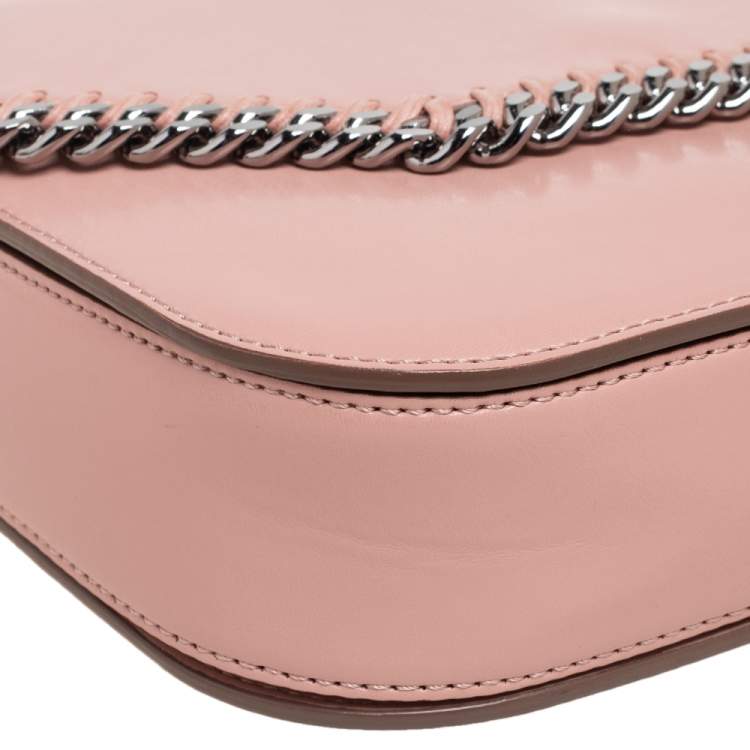 Pre Owned Stella McCartney Beige Faux Leather Falabella Box Shoulder Bag