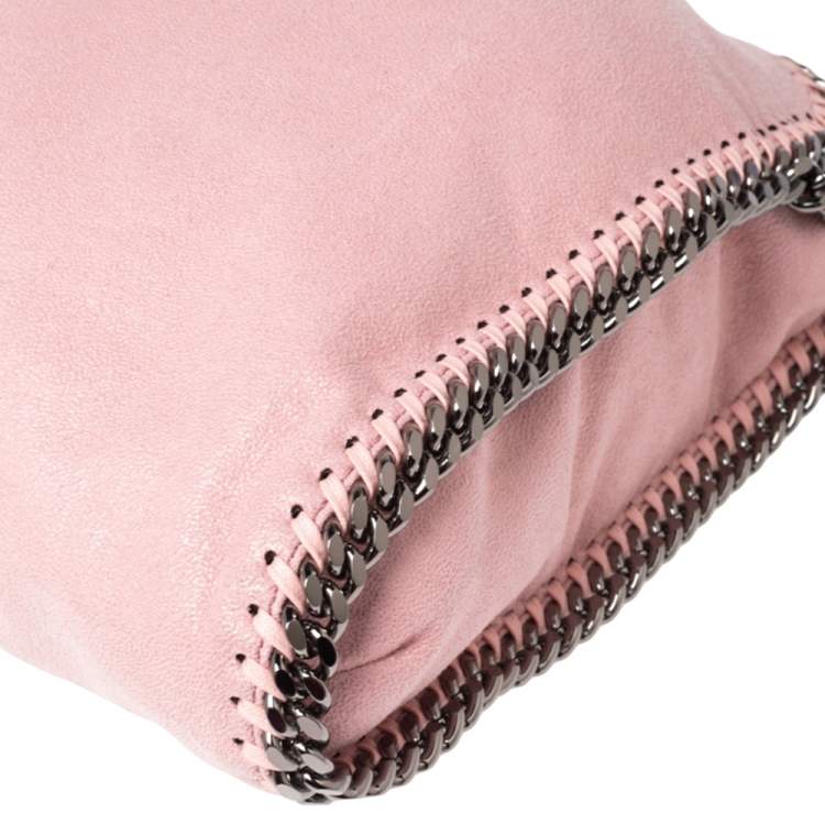 Pre Owned Stella McCartney Light Pink Faux Leather Small Falabella Tote