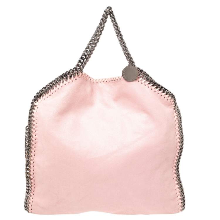 Pre Owned Stella McCartney Light Pink Faux Leather Small Falabella Tote