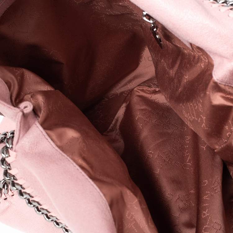 Pre Owned Stella McCartney Light Pink Faux Leather Small Falabella Tote