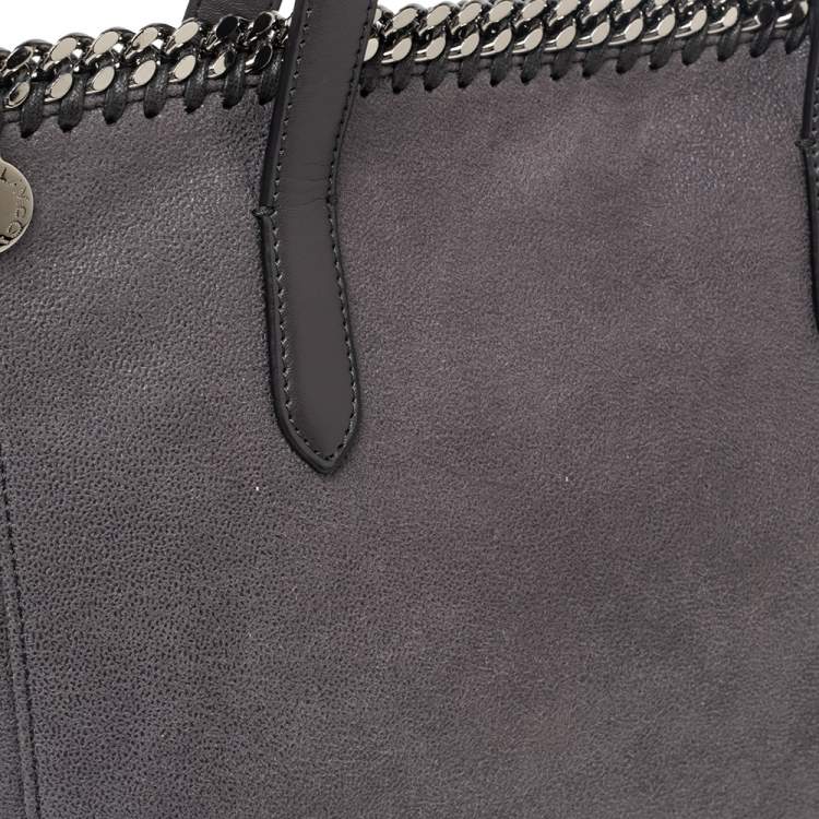 Pre Owned Stella McCartney Grey Faux Leather Shopper Tote