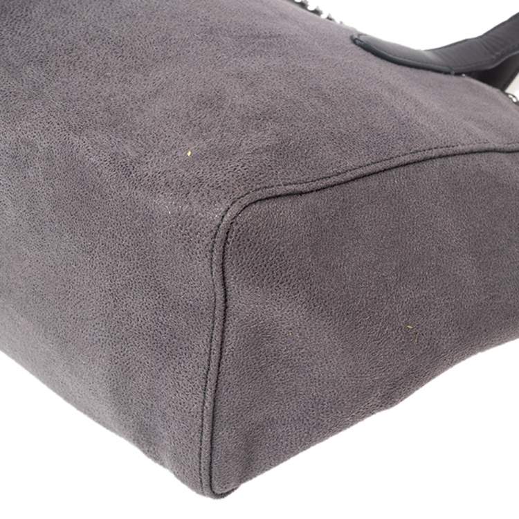 Pre Owned Stella McCartney Grey Faux Leather Shopper Tote