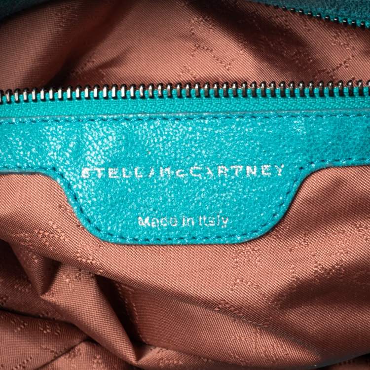 Pre Owned Stella McCartney Tosca Green Faux Suede Large Falabella Tote