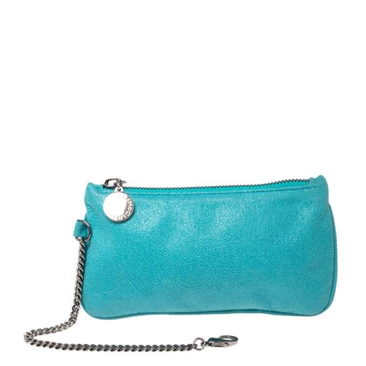 Pre Owned Stella McCartney Tosca Green Faux Suede Large Falabella Tote