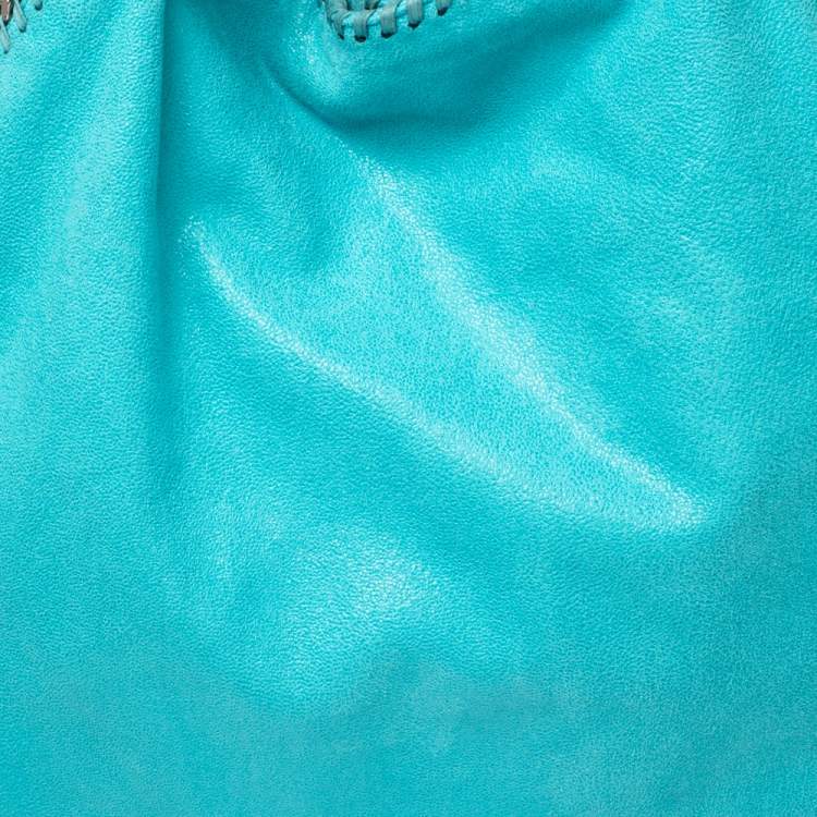 Pre Owned Stella McCartney Tosca Green Faux Suede Large Falabella Tote