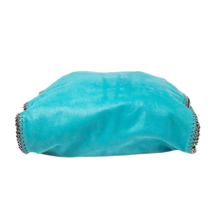 Pre Owned Stella McCartney Tosca Green Faux Suede Large Falabella Tote