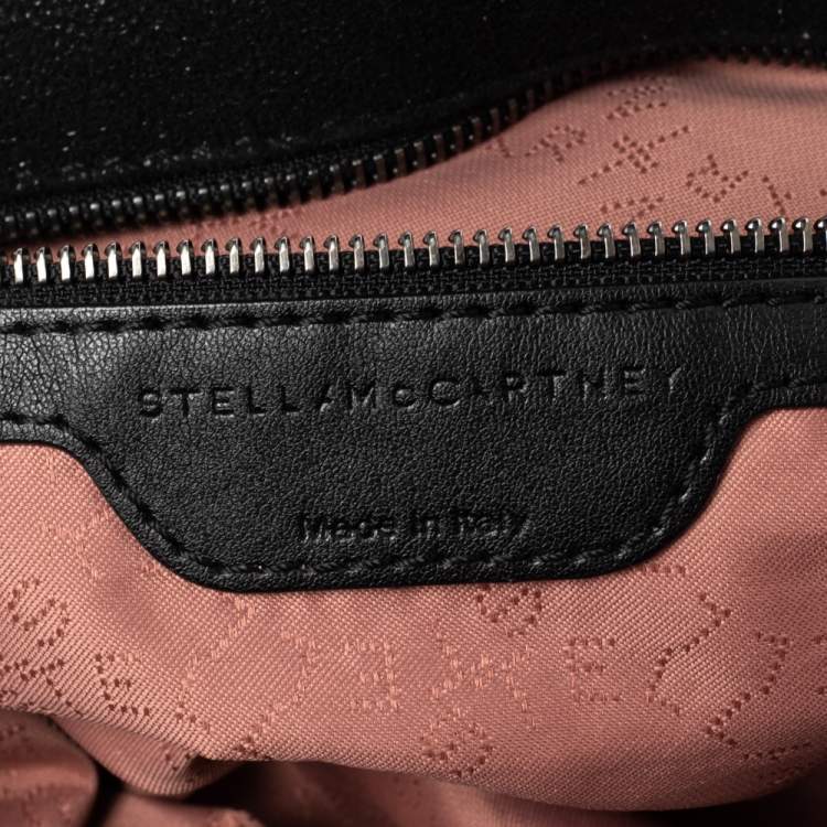 مملوكة مسبقًا Stella McCartney Black Faux Leather Small Falabella Tote