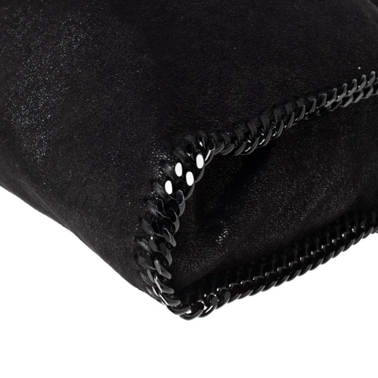 مملوكة مسبقًا Stella McCartney Black Faux Leather Small Falabella Tote