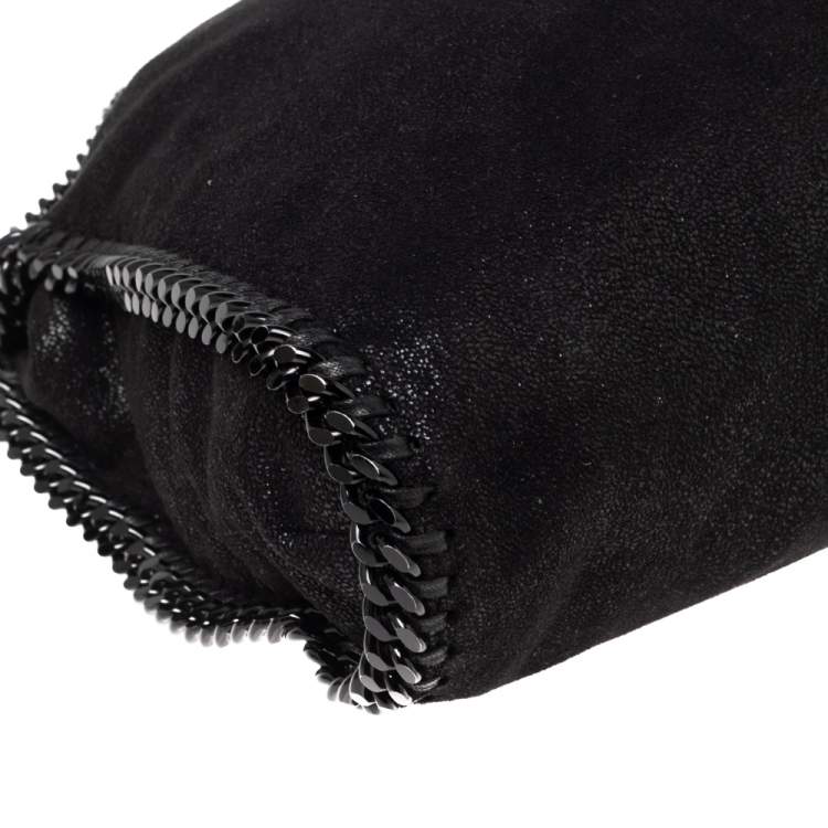 مملوكة مسبقًا Stella McCartney Black Faux Leather Small Falabella Tote