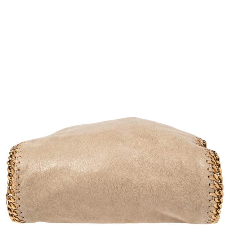 Pre Owned Stella McCartney Beige  Faux Suede Mini Falabella Tote