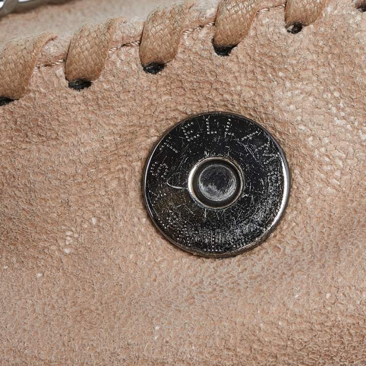 Pre Owned Stella McCartney Beige Faux Suede Mini Falabella Tote