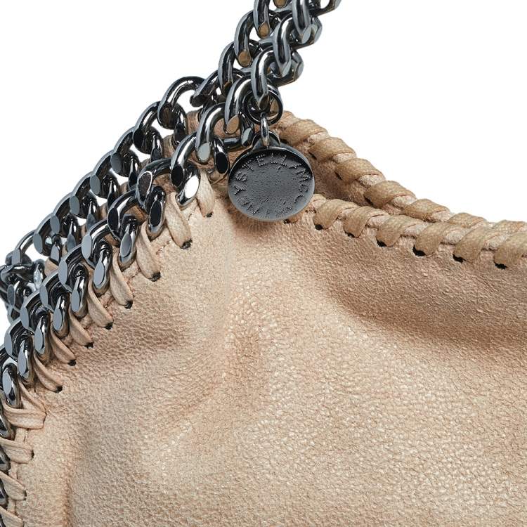 Pre Owned Stella McCartney Beige Faux Suede Mini Falabella Tote