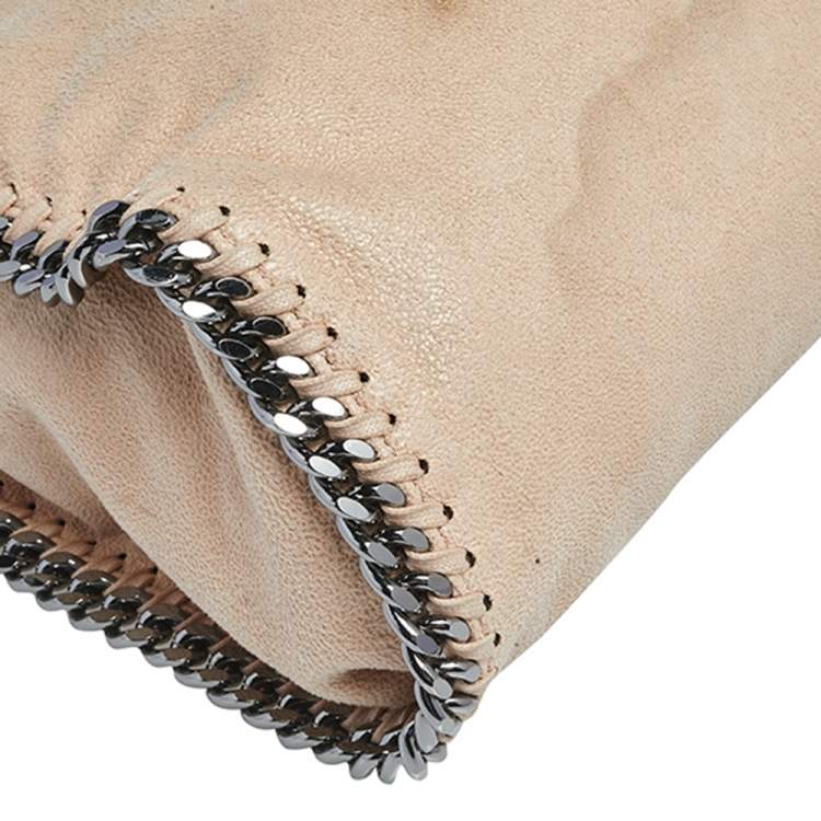 Pre Owned Stella McCartney Beige Faux Suede Mini Falabella Tote