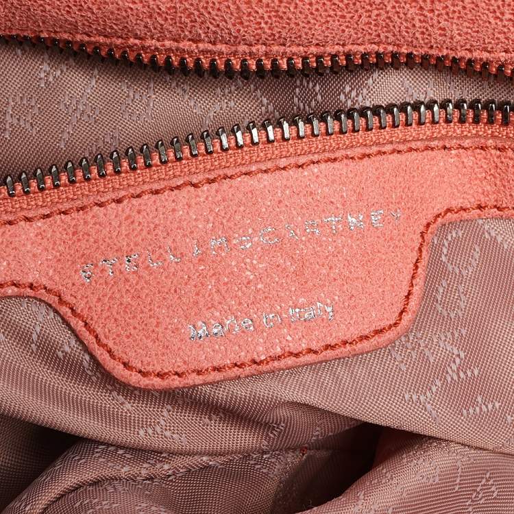 مملوكة مسبقًا Stella McCartney Coral Orange Faux Suede Large Falabella Tote