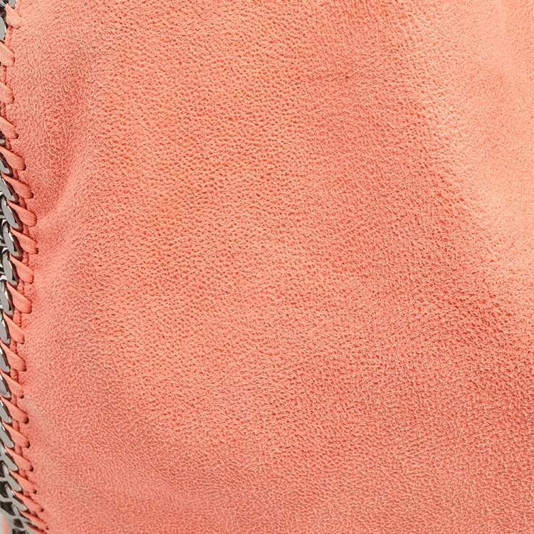 مملوكة مسبقًا Stella McCartney Coral Orange Faux Suede Large Falabella Tote