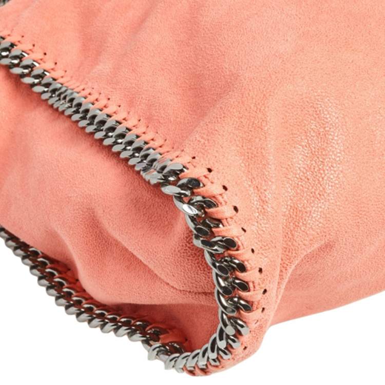مملوكة مسبقًا Stella McCartney Coral Orange Faux Suede Large Falabella Tote