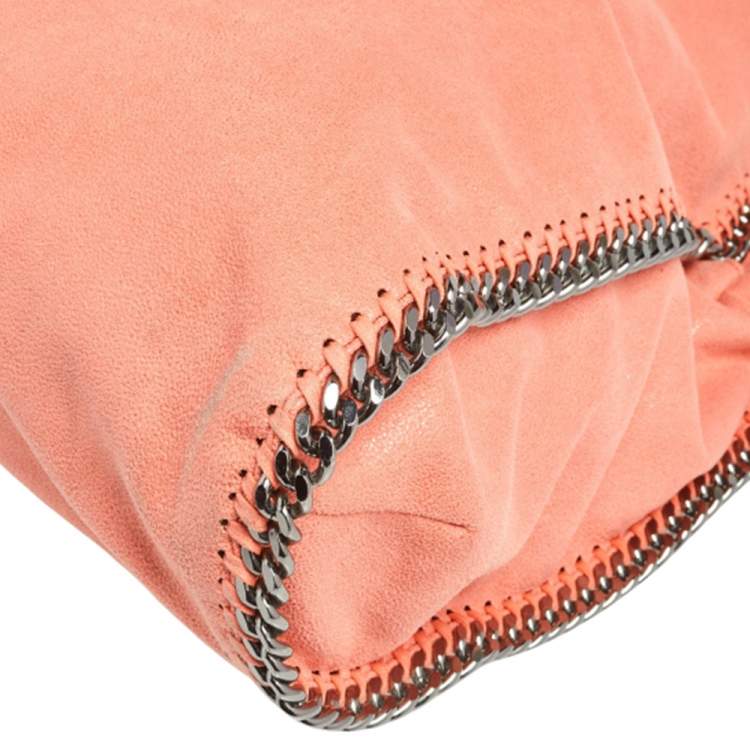 مملوكة مسبقًا Stella McCartney Coral Orange Faux Suede Large Falabella Tote