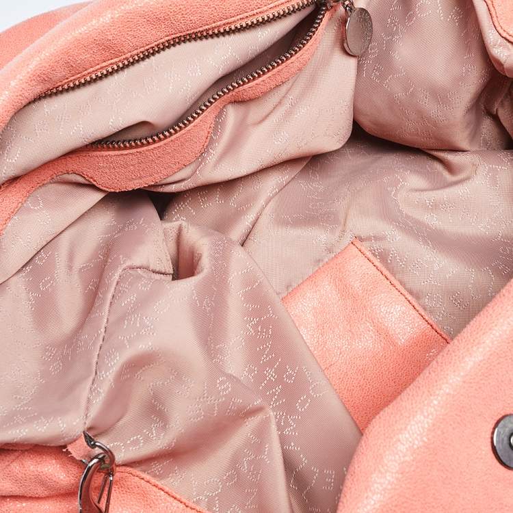 مملوكة مسبقًا Stella McCartney Coral Orange Faux Suede Large Falabella Tote