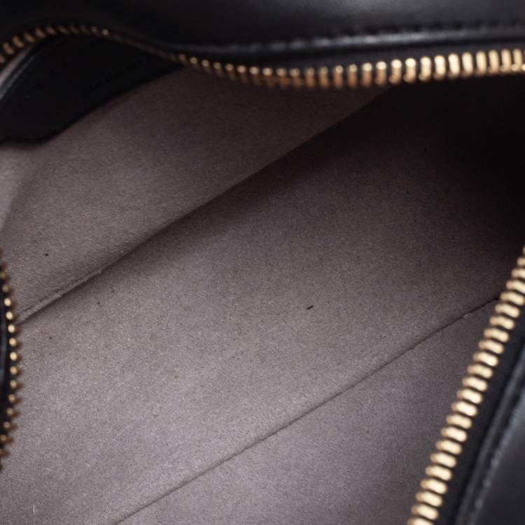 Pre Owned Stella McCartney Black Quilted Faux Leather Stella Star Crossbody Bag