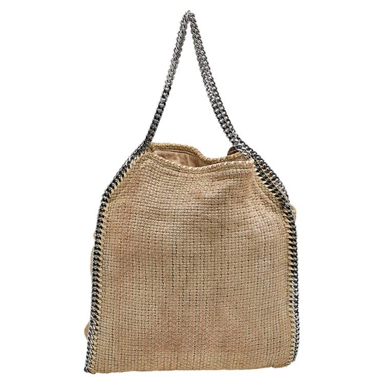 Pre Owned Stella McCartney Beige Tweed Falabella Tote