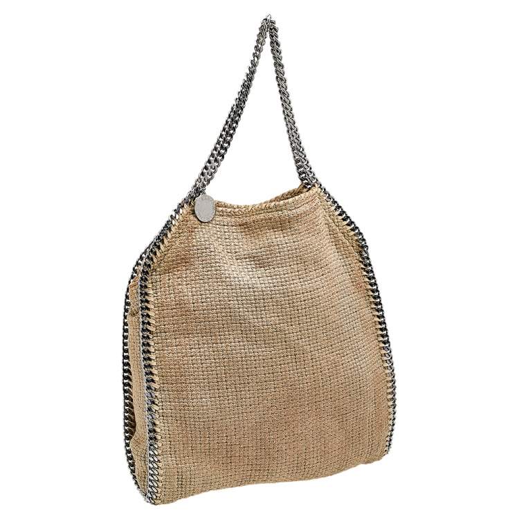 Pre Owned Stella McCartney Beige Tweed Falabella Tote