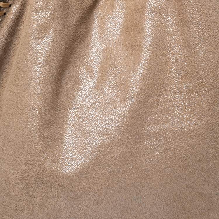 مملوكة مسبقًا Stella McCartney Beige Faux Suede Small Falabella Tote